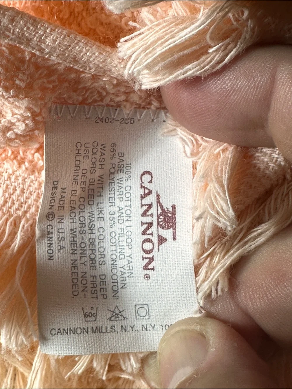 Vintage Franco x Fieldcrest Cannon Towel Set – Made in USA – Crisp Tag / Unused